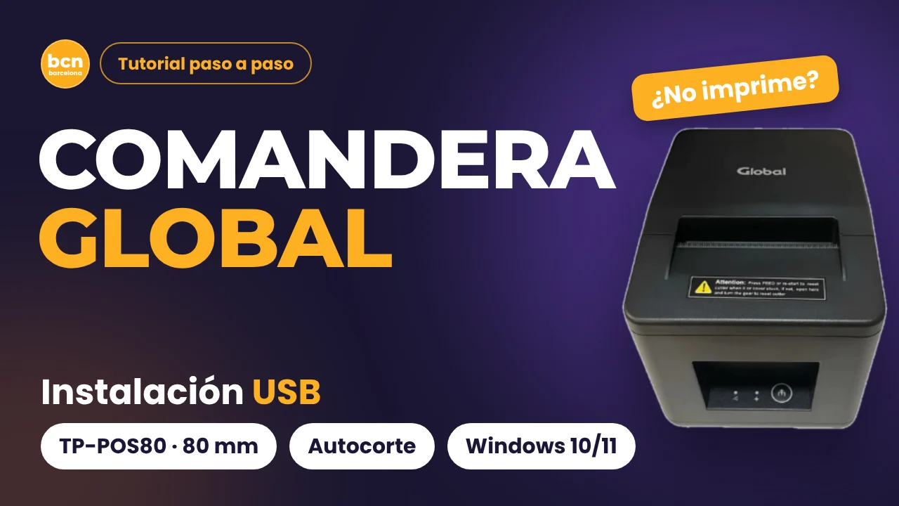 comandera Global instalación por USB en video