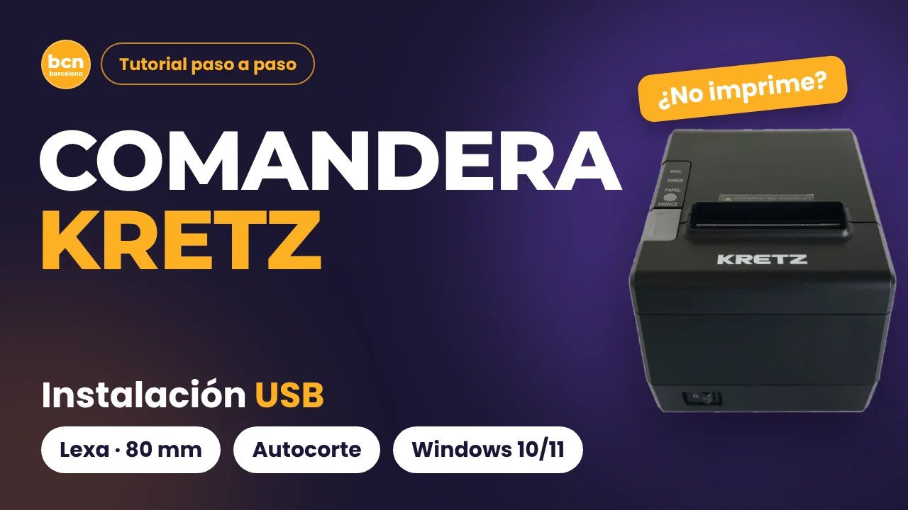 comandera Kretz instalación por USB en video