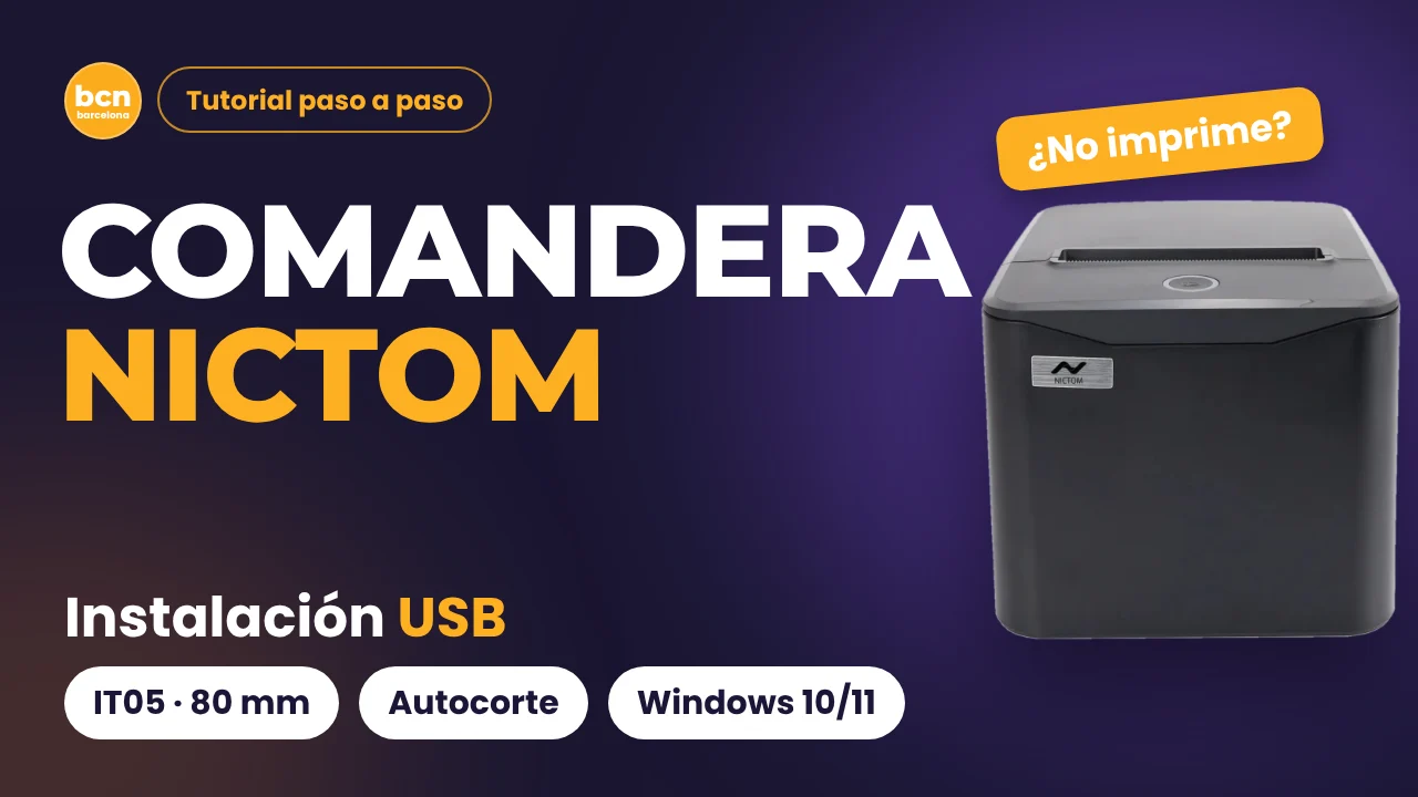 comandera Nictom instalación por USB en video